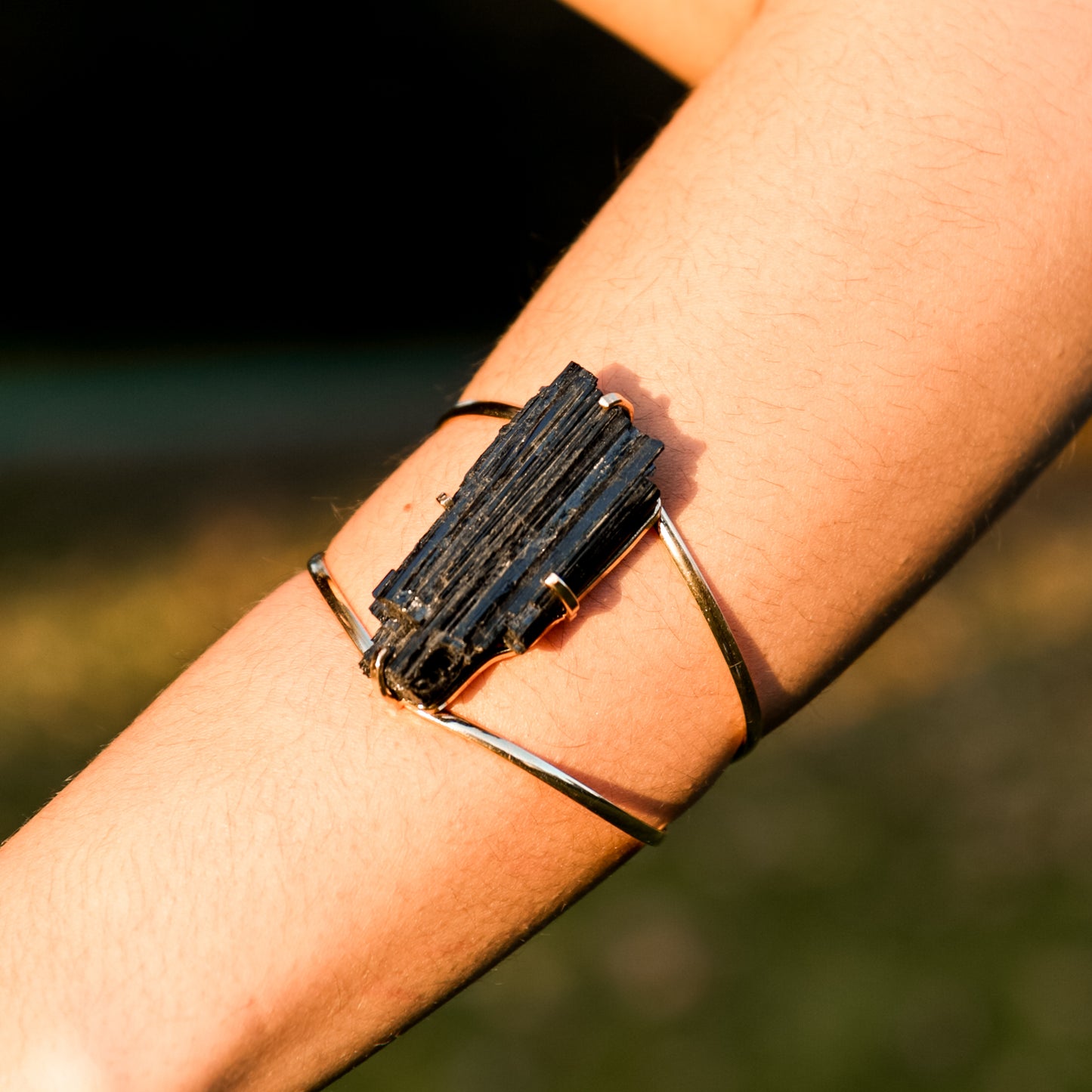 Black Tourmaline Bow Bracelet