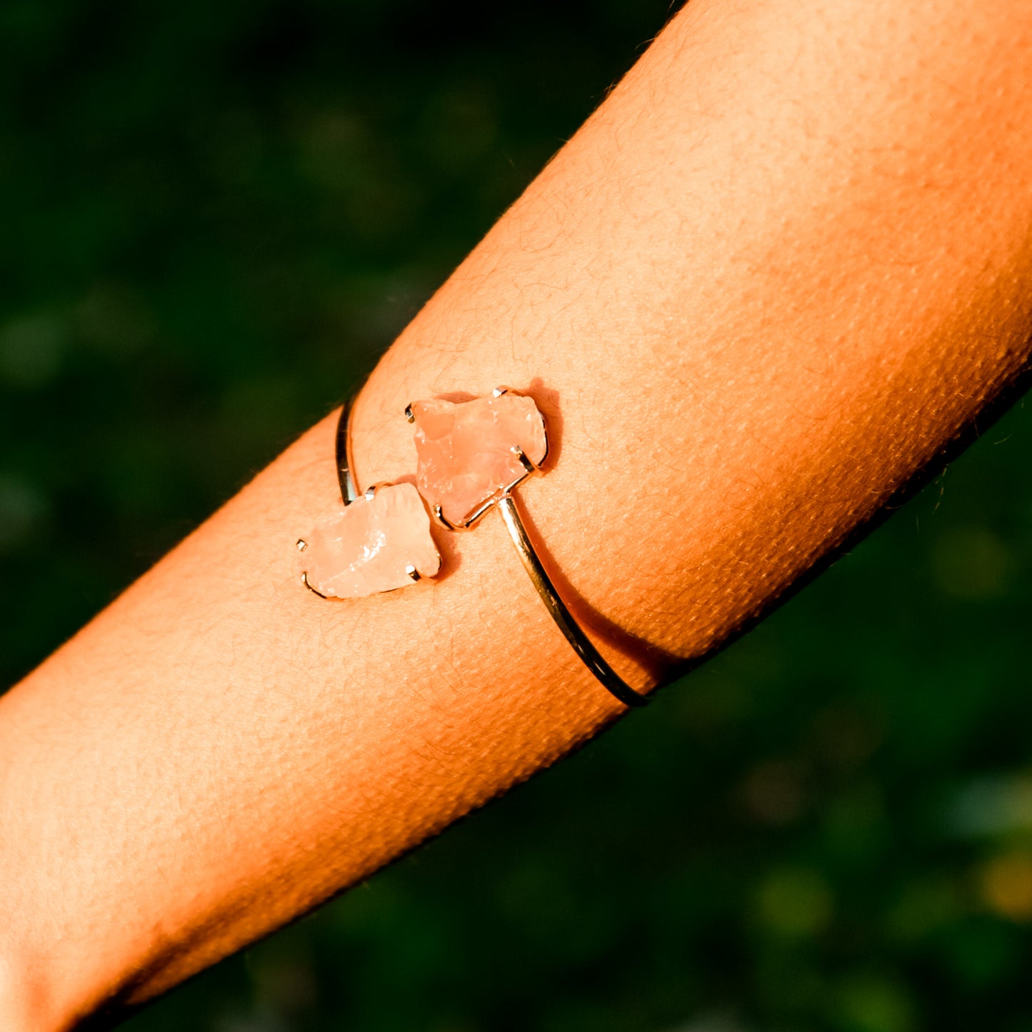 Rosenquarz Doppelarmband