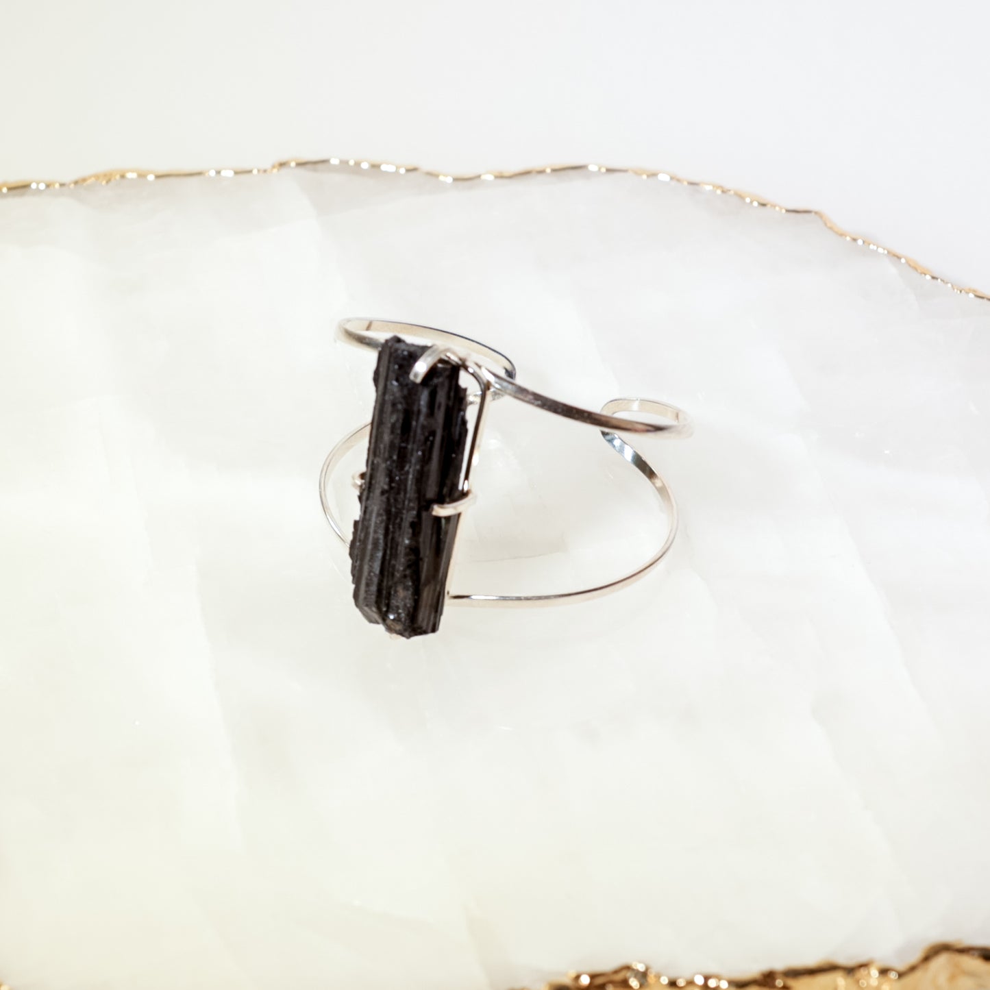 Black Tourmaline Bow Bracelet