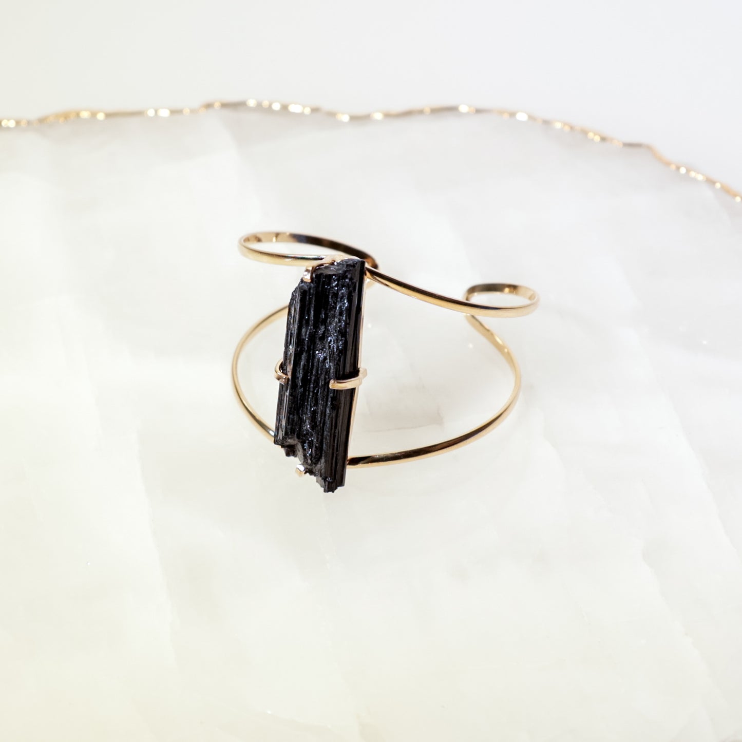 Black Tourmaline Bow Bracelet