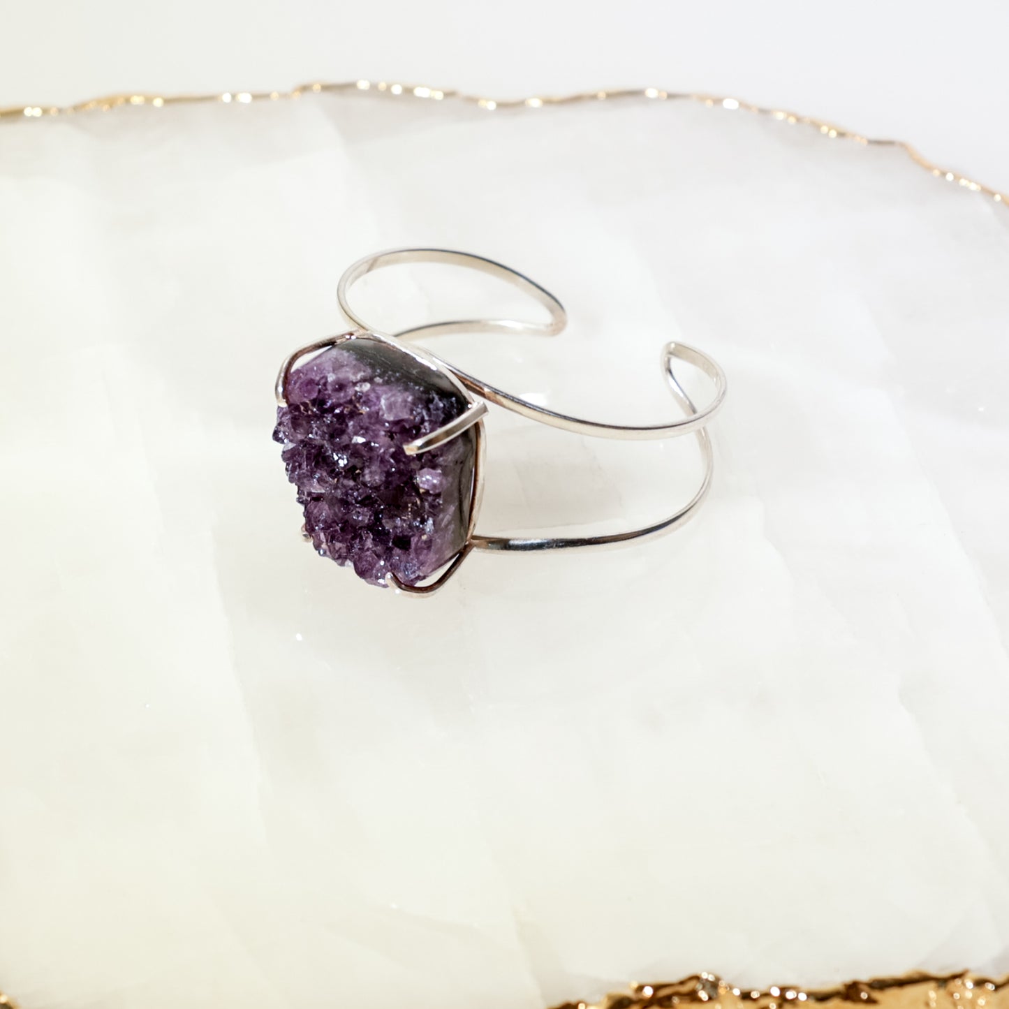 Amethyst Bow Bracelet