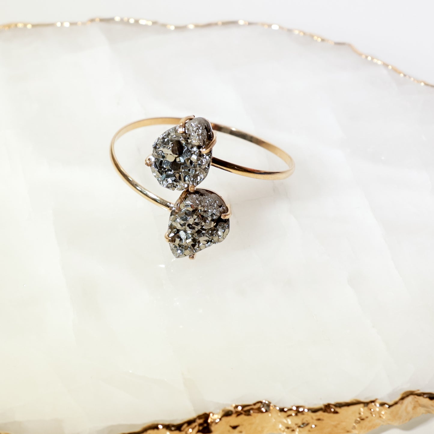 Pyrite double Bracelet