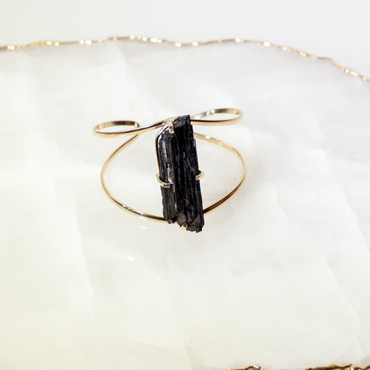 Black Tourmaline Bow Bracelet