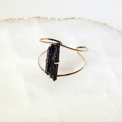 Black Tourmaline Bow Bracelet