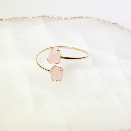 Rose Quartz double Bracelet