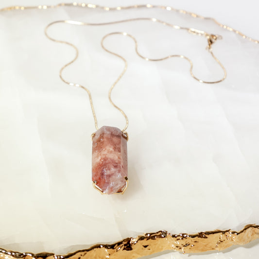 Pink Amethyst Necklace