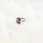 Moon-shaped Amethyst Ring
