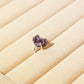 Moon-shaped Amethyst Ring